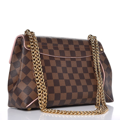 Louis Vuitton Damier Ebene Caissa Clutch Rose Ballerine 3 of 7