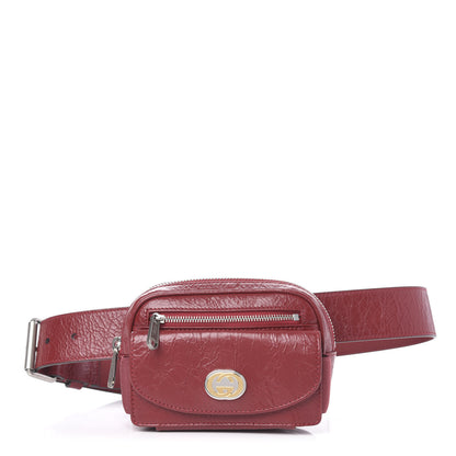 Gucci Fluffy Calfskin Mini Morpheus Belt Bag 70 28 Red 1 of 12