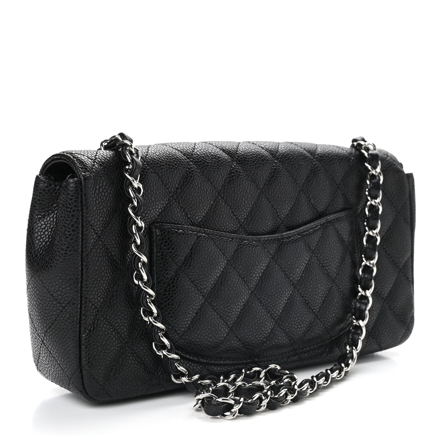 Chanel Caviar Quilted East West Flap Black 3 of 9