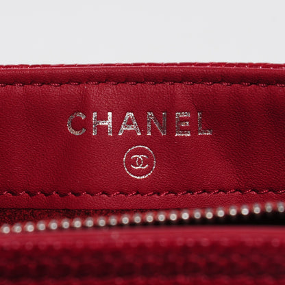 Chanel Caviar Quilted Mini Boy Phone Holder Clutch Dark Red 5 of 9