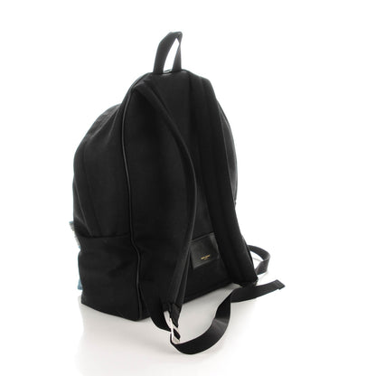Saint Laurent Nylon Denim Classic Hunting Backpack Black Light Blue 3 of 7