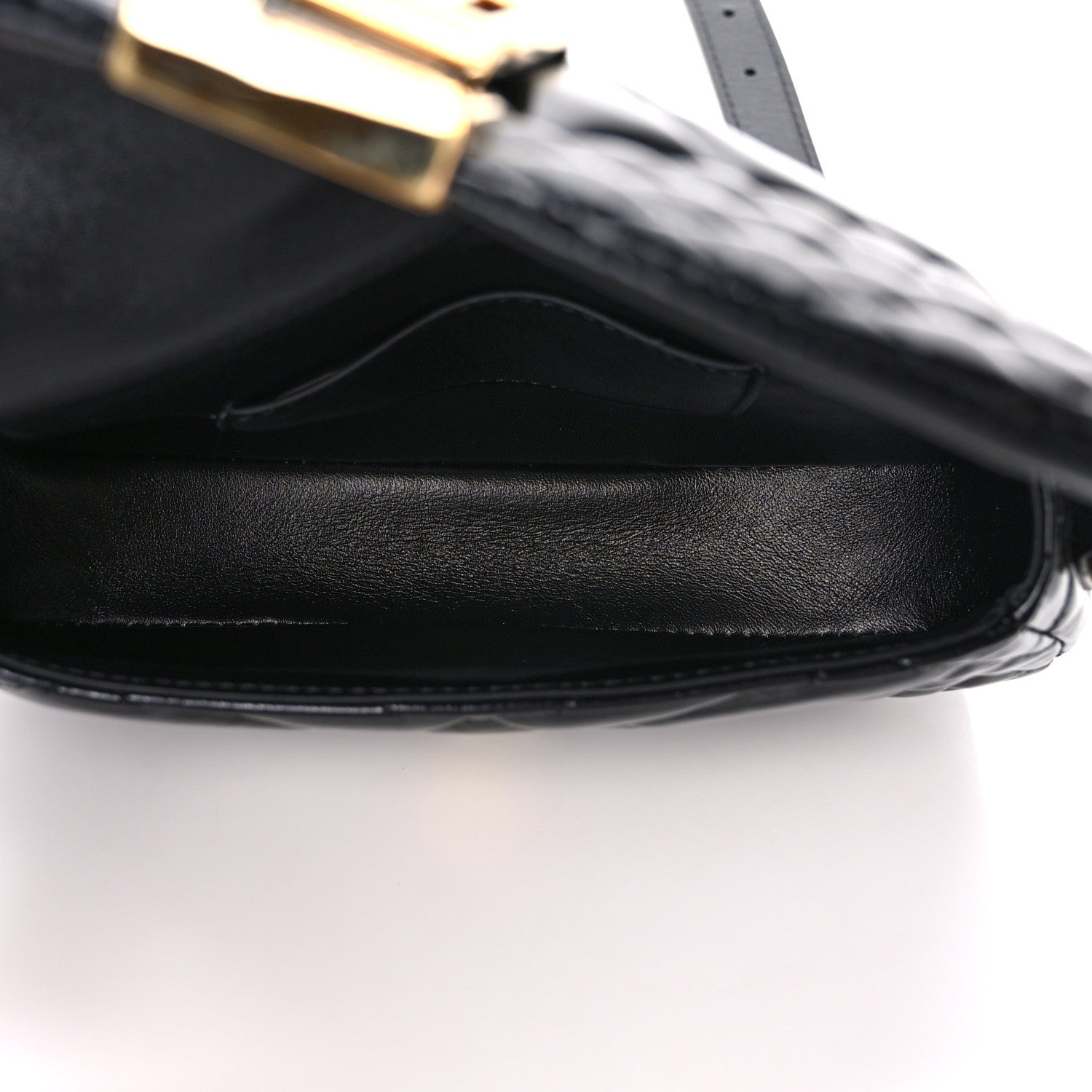 Versace Calfskin Quilted Mini Greca Goddess Shoulder Bag Black 5 of 8