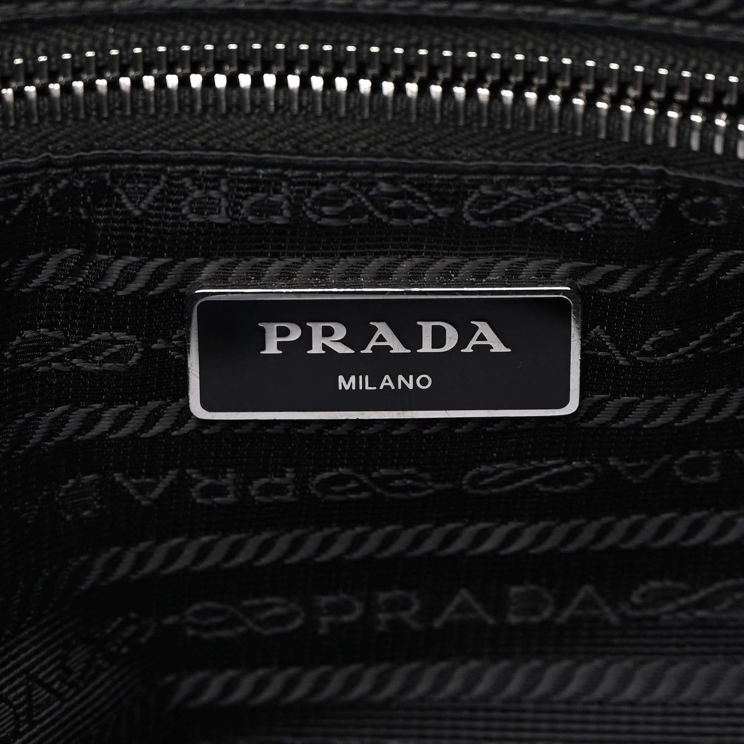 Prada Nylon Tessuto Impuntu Quilted Shoulder Bag Black 5 of 11