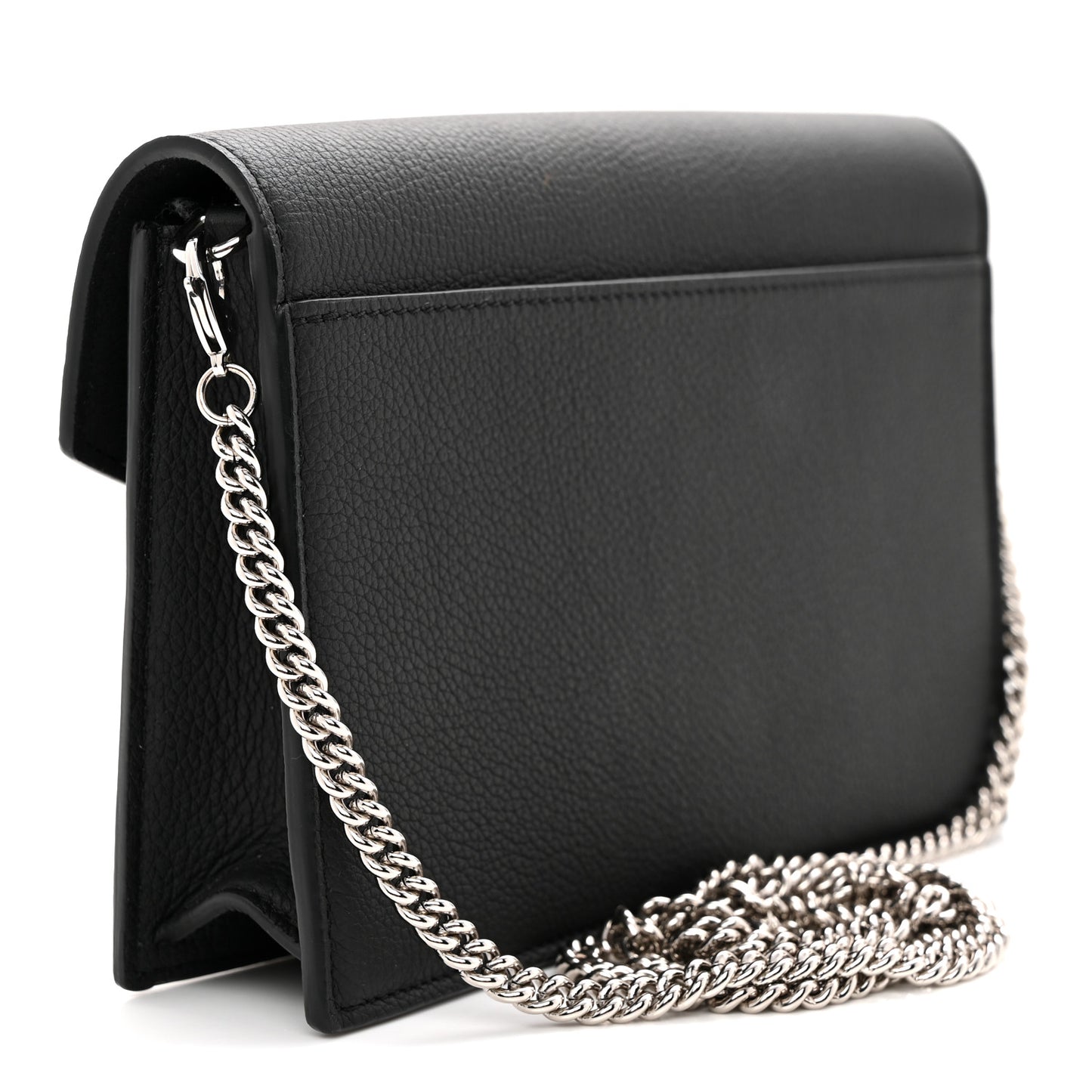 Soft Calfskin My Lockme Chain Pochette Black