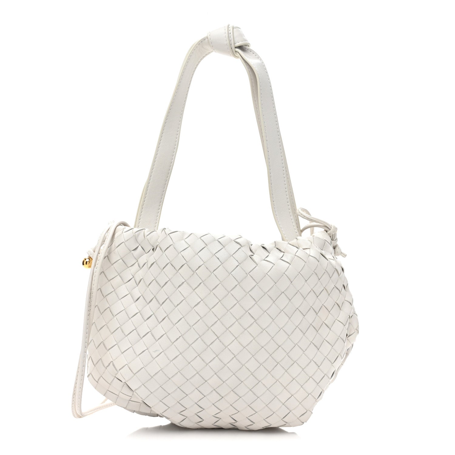 Bottega Veneta Nappa Intrecciato Small Bulb White 1 of 10
