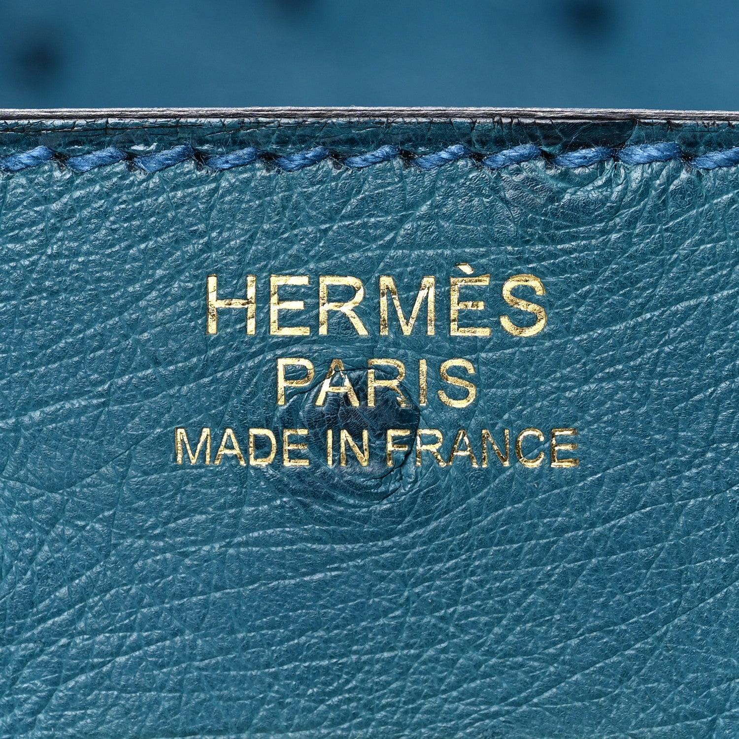 Hermes Ostrich Birkin 30 Cobalt 26 of 45
