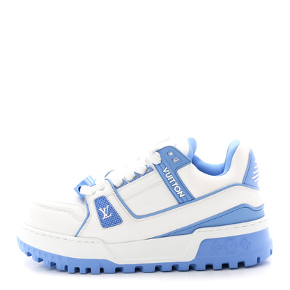 Louis Vuitton Calfskin Womens LV Trainer Maxi Sneakers 38 Bleu Ciel 1 of 12