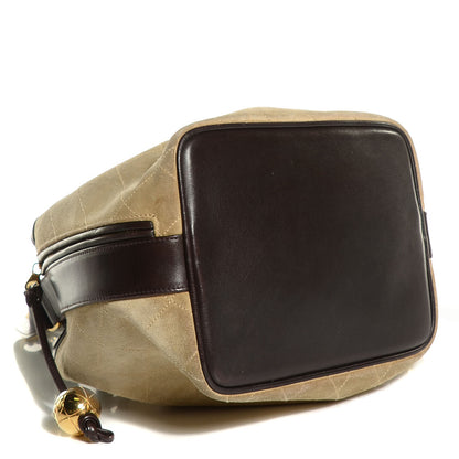Chanel Calfskin Suede Drawstring Shoulder Bag Beige 4 of 7