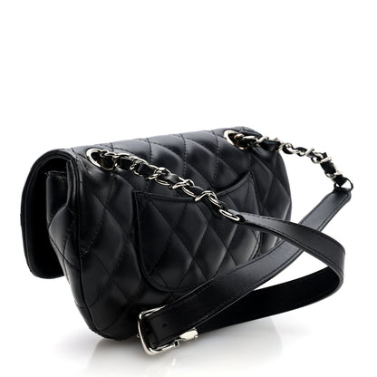 Chanel Calfskin Quilted CC Uniform Flap Belt Bag Black 3 of 9