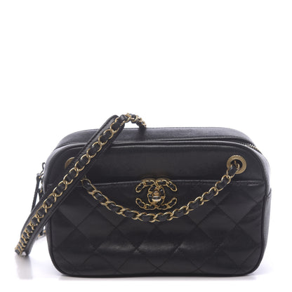 Chanel Goatskin Quilted 19 Camera Case Black 1 of 11