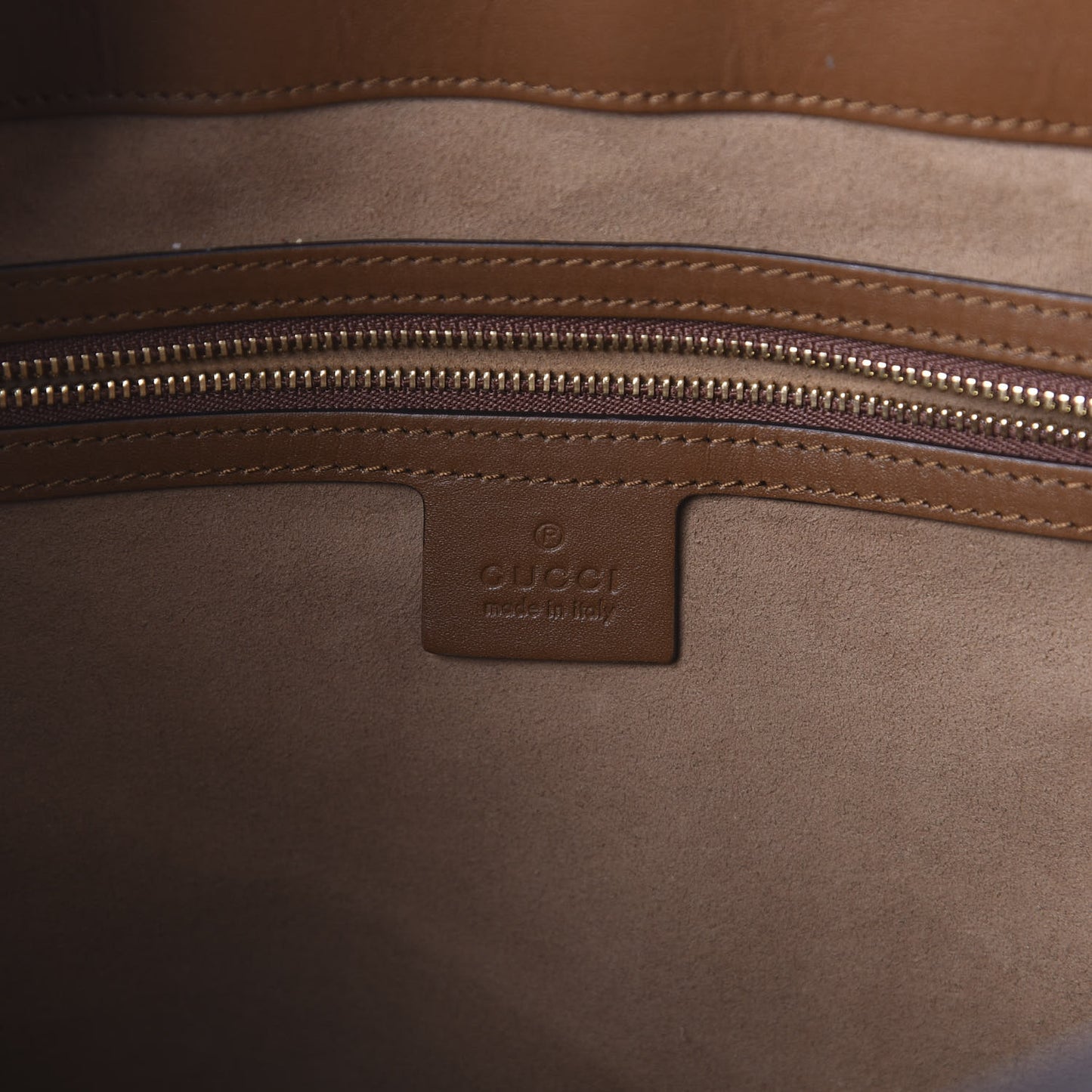 GG Supreme Monogram Medium Padlock Tote Beige Cuir