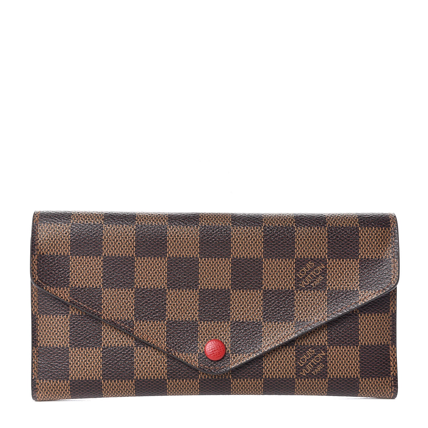 Louis Vuitton Damier Ebene Josephine Wallet Red 1 of 9