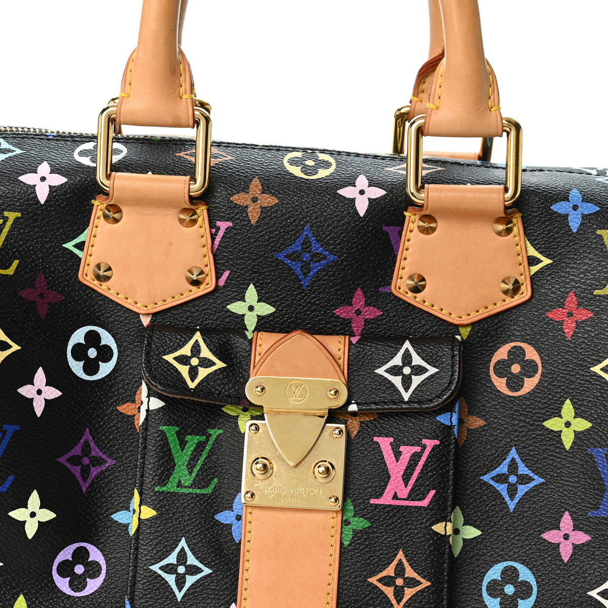 Louis Vuitton Monogram Multicolor Speedy 30 Black 7 of 10