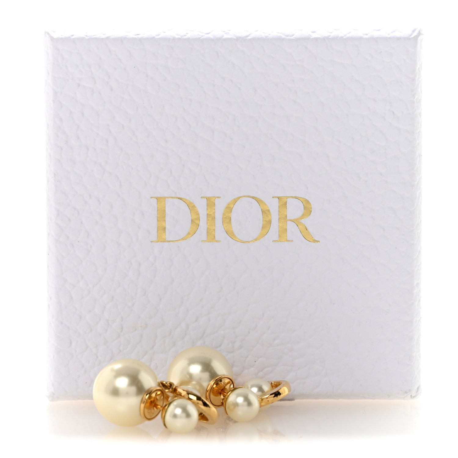 Christian Dior Metal Pearl Tribales Earrings Gold 5 of 5
