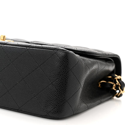 Chanel Caviar Quilted Jumbo Double Flap Black 10 of 11