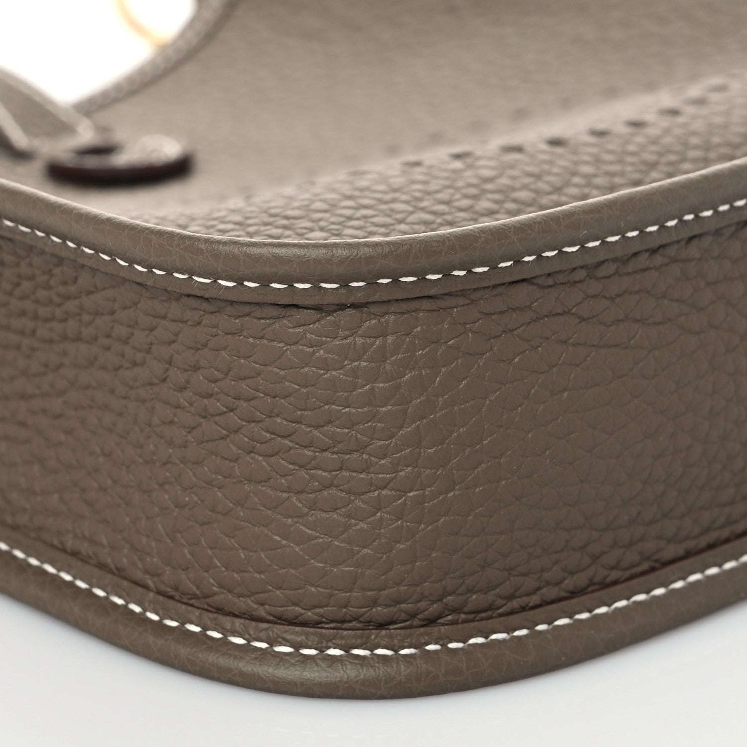 Hermes Taurillon Clemence Amazone Evelyne TPM Etoupe Bleu Indigo 8 of 10