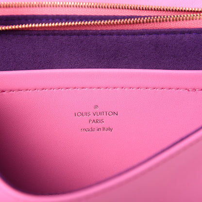 Louis Vuitton Lambskin Embossed Monogram Vuittamins Pochette Coussin Rose Violet 6 of 10