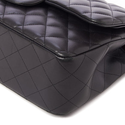 Chanel Lambskin Quilted Jumbo Double Flap Black 5 of 10