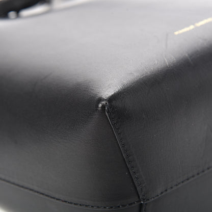 Mansur Gavriel Vegetable Tanned Calfskin Mini Bucket Bag Black Flamma 8 of 18