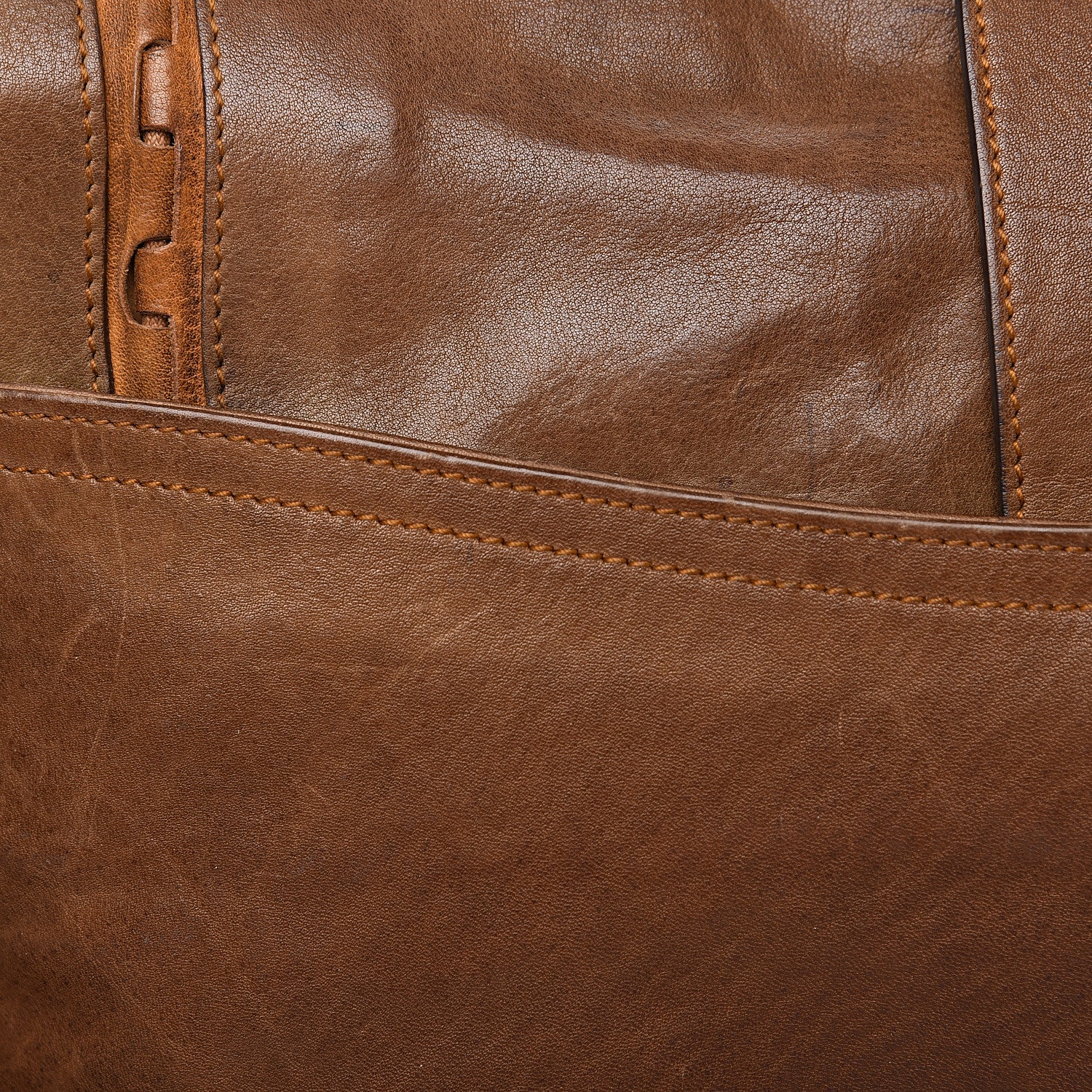 Christian Dior Calfskin Gaucho Double Saddle Bag Brown 14 of 17