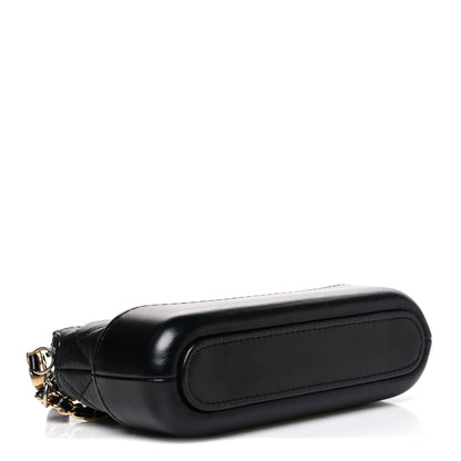 Chanel Aged Calfskin Quilted Small Gabrielle Clutch With Chain Black 4 of 11