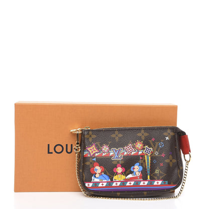 Louis Vuitton Monogram 2020 Christmas Animation Bumper Cars Mini Pochette Accessories Coquelicot 7 of 7