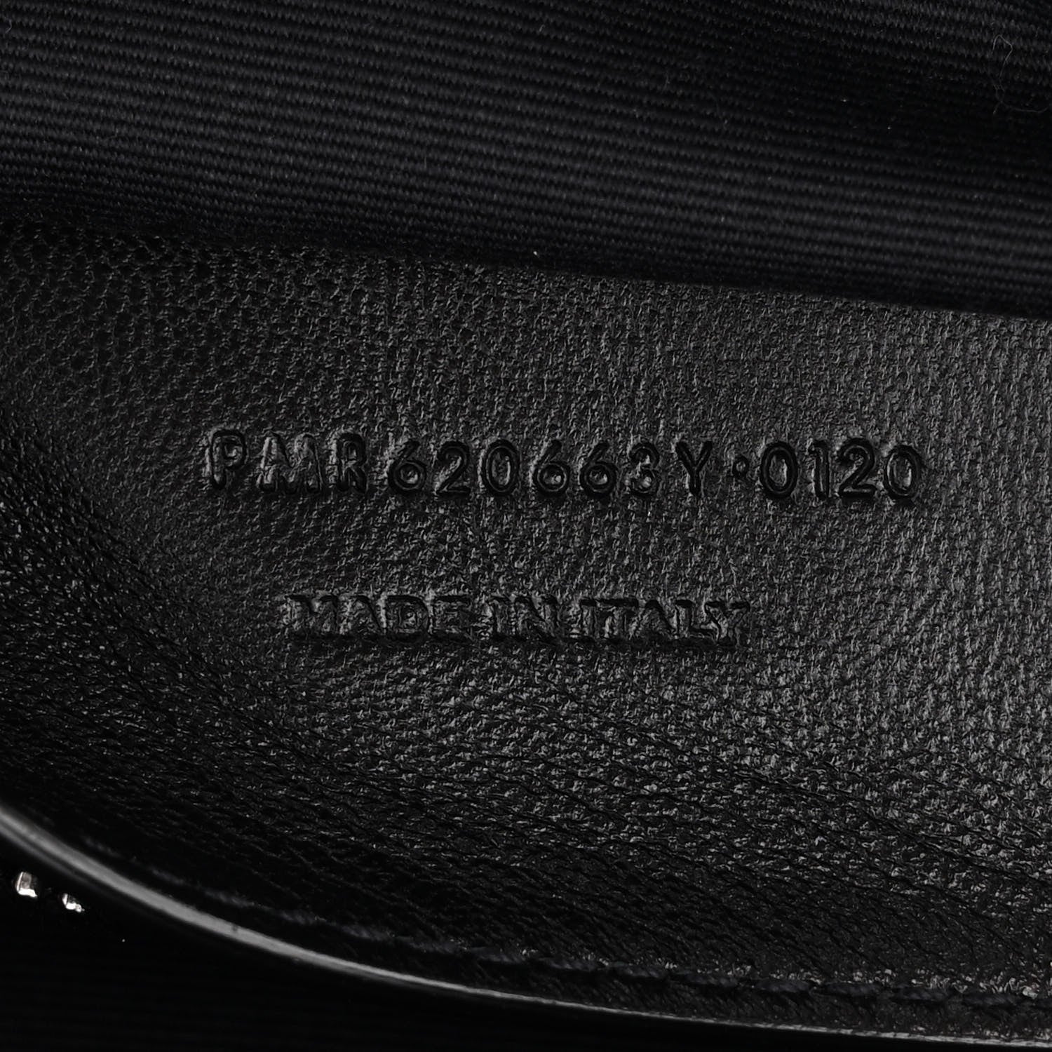 Saint Laurent Calfskin Crocodile Embossed Medium West Hollywood Monogram Fold-Over Black 7 of 10