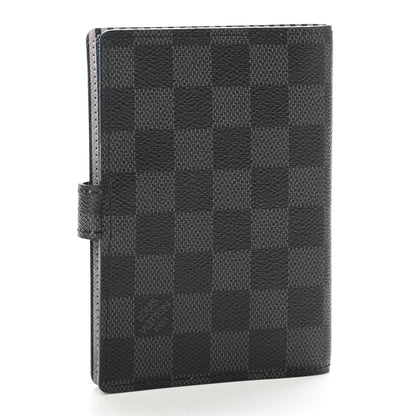 Louis Vuitton Damier Graphite Trunks and Locks Small Ring Agenda Cover 2 of 4