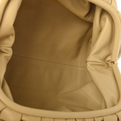 Bottega Veneta Smooth Butter Calf The Pouch Oversized Clutch Tapioca 5 of 10