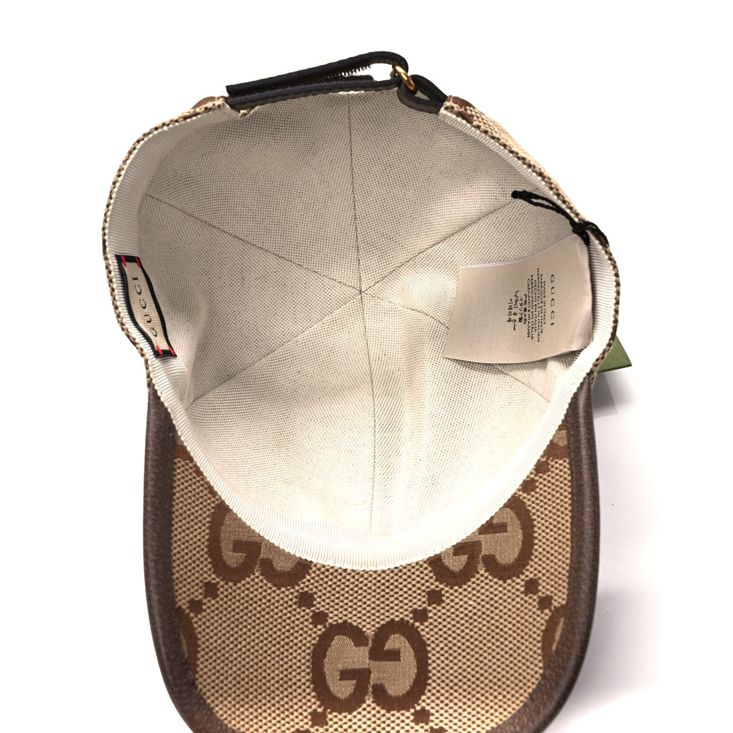 Monogram Jumbo GG Baseball Hat M 57 Camel Ebony