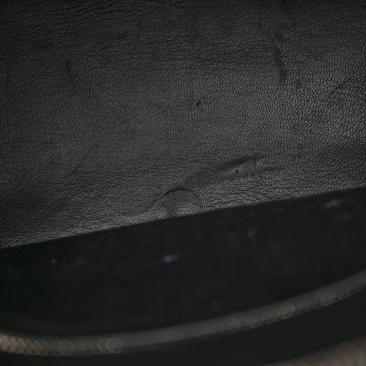 Calfskin Logo Crocodile Embossed S Ville Top Handle Bag Black White