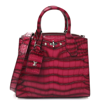 Louis Vuitton Brilliant Alligator Mini City Steamer Fuchsia 1 of 12