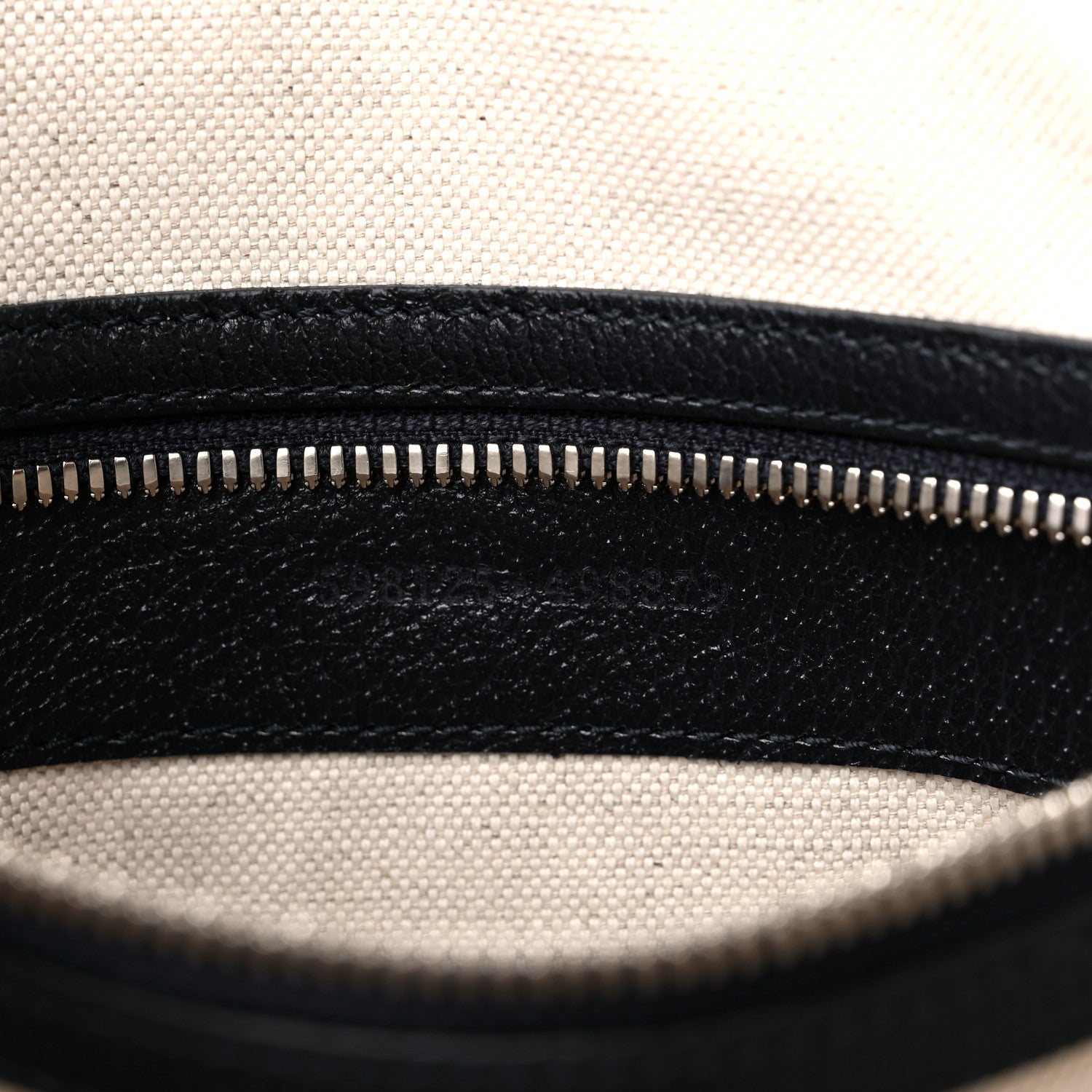 Gucci GG Supreme Monogram Textured Dollar Calfskin Web Small Ophidia Half Moon Hobo Beige Blue 7 of 11