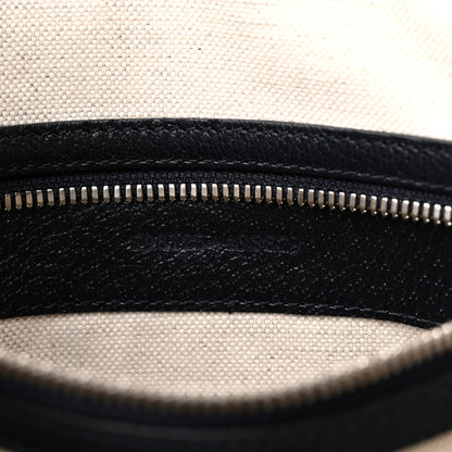 Gucci GG Supreme Monogram Textured Dollar Calfskin Web Small Ophidia Half Moon Hobo Beige Blue 7 of 11