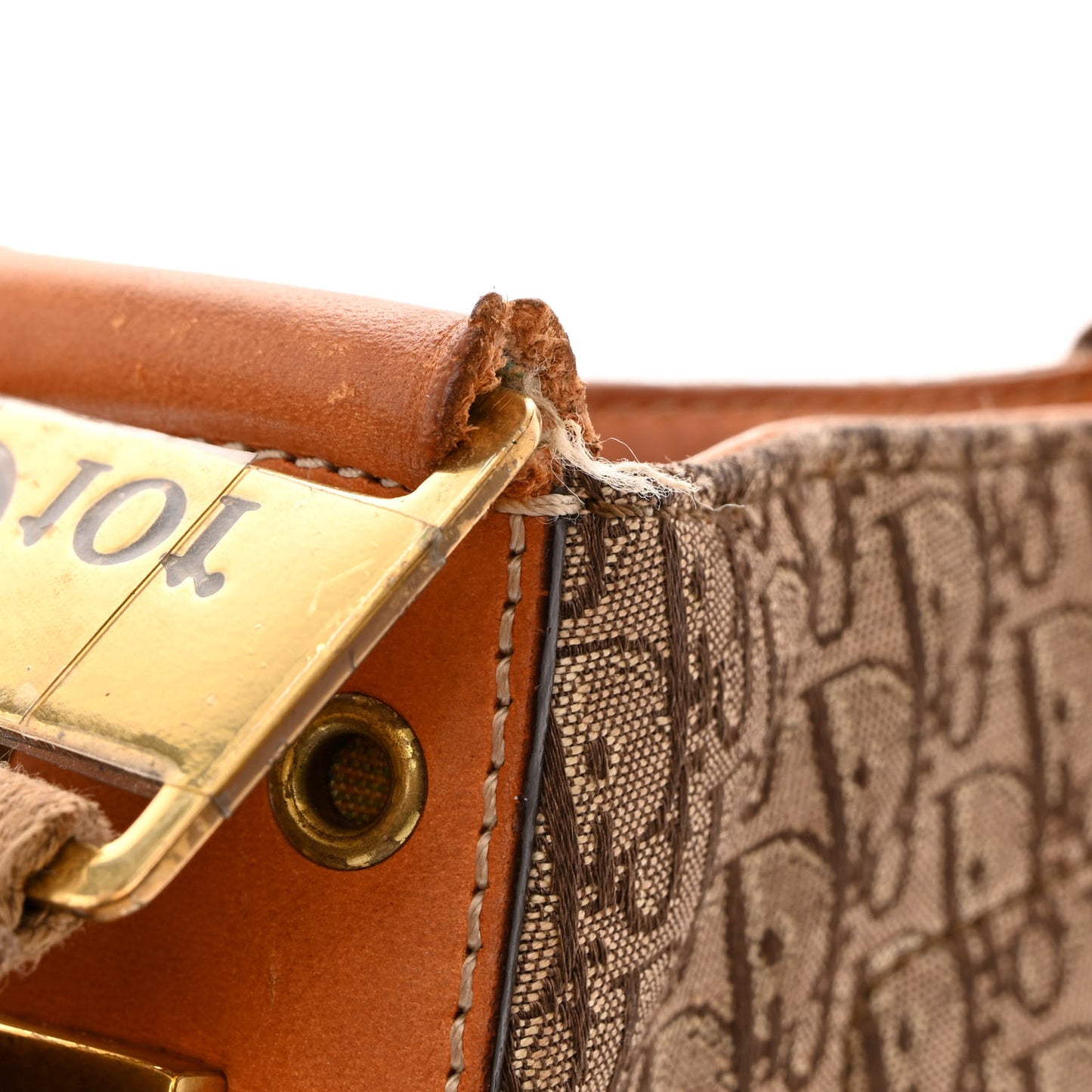 Calfskin Monogram Street Chic Large Columbus Ave Beige
