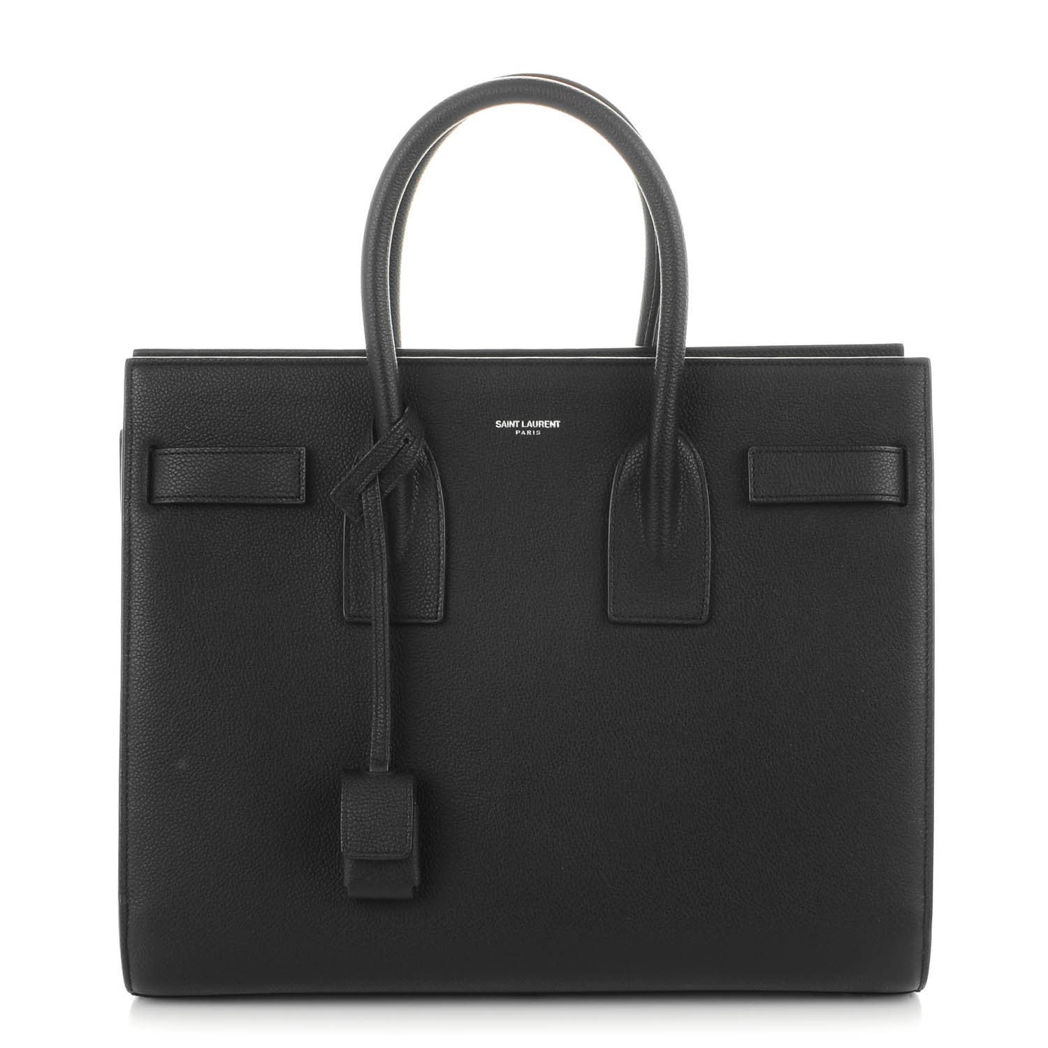 Saint Laurent Grained Calfskin Small Sac De Jour Black 1 of 7