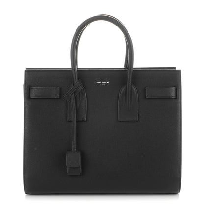 Saint Laurent Grained Calfskin Small Sac De Jour Black 1 of 7