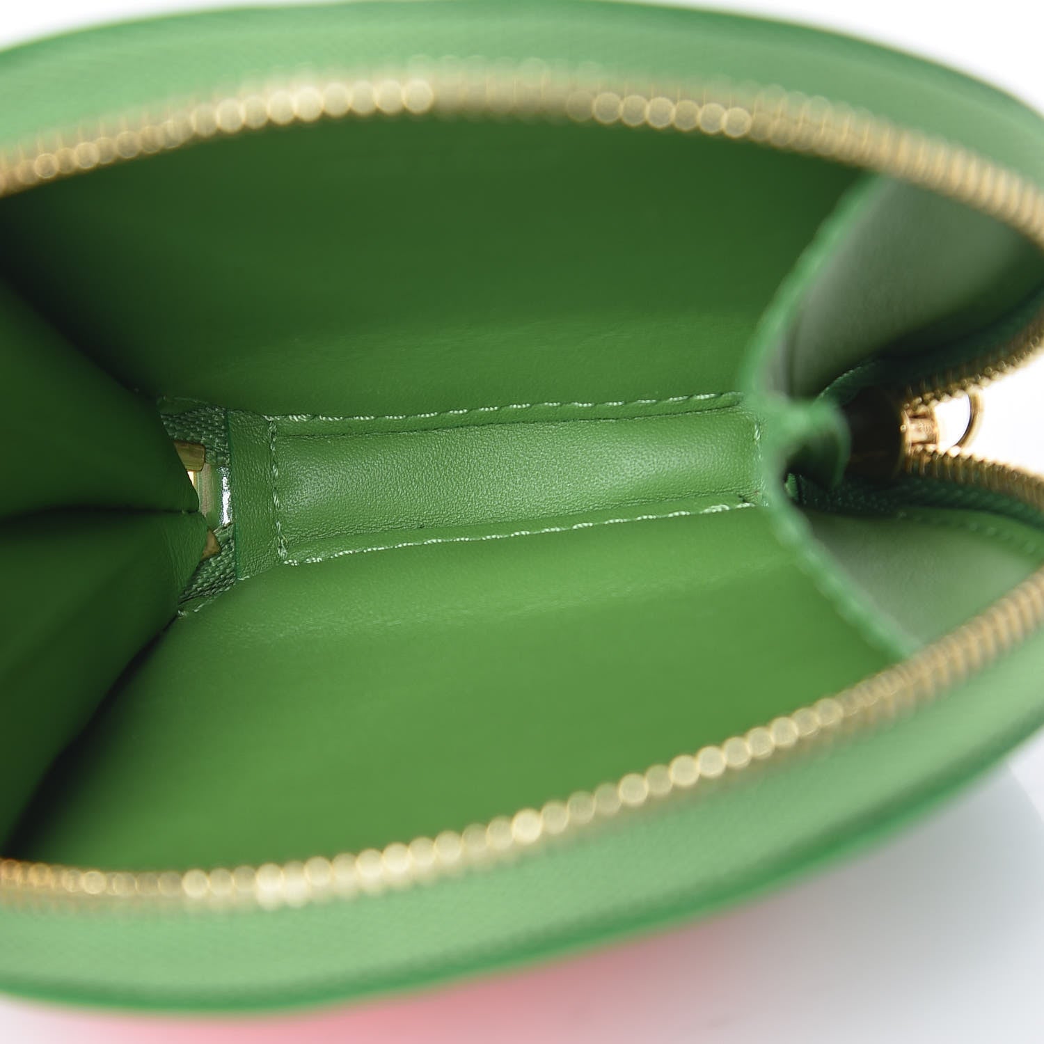 Louis Vuitton Vernis Roses Chapeau Coin Purse Vert Tonic 7 of 8