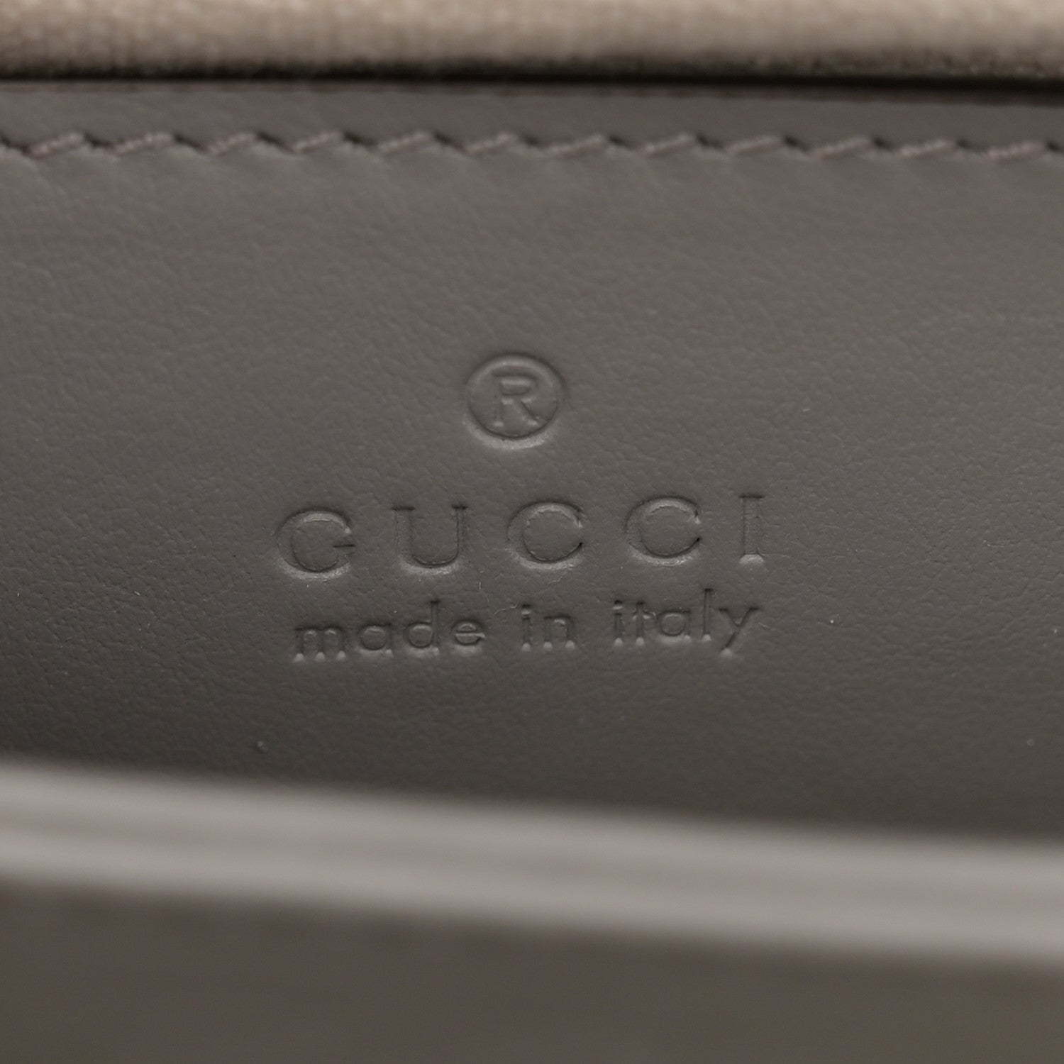 Gucci Calfskin GG Matelasse Small Slim Chain Shoulder Bag Dusty Grey Natural 6 of 10