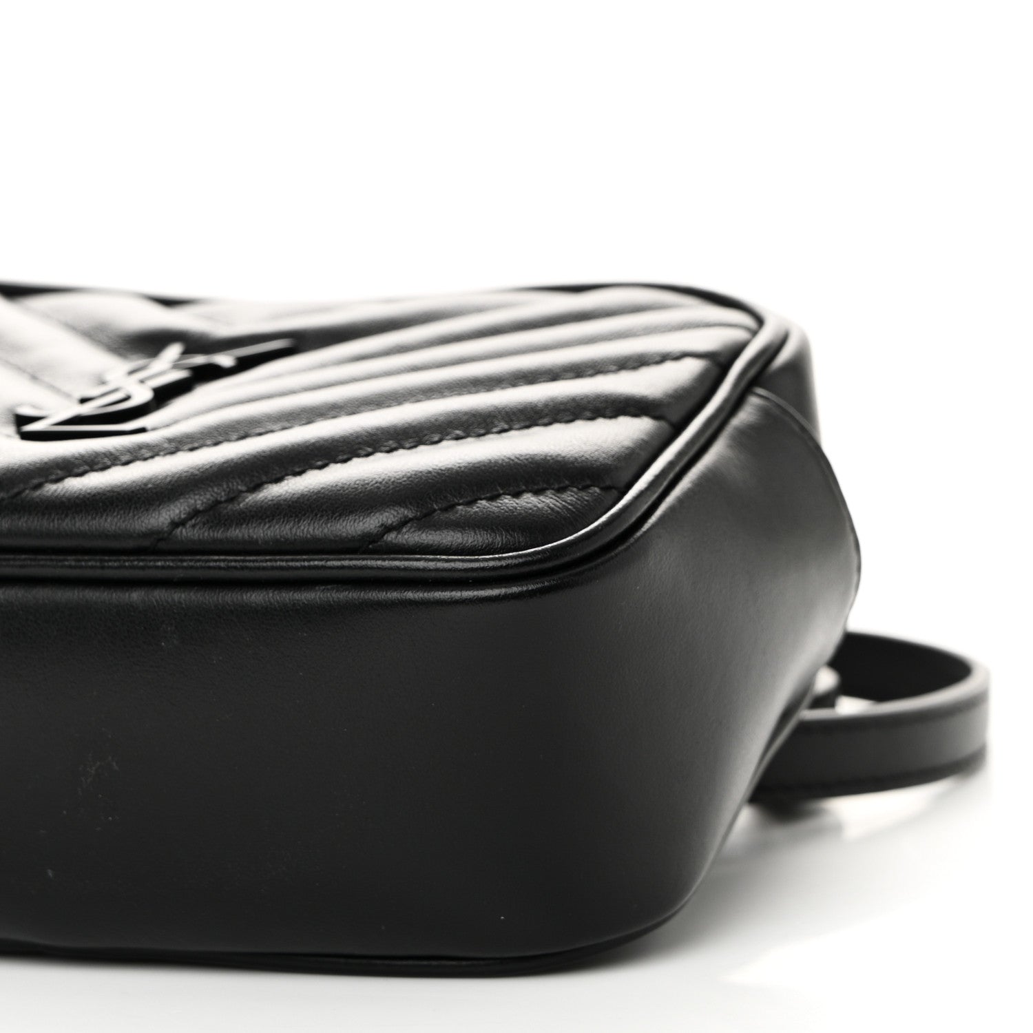 Saint Laurent Calfskin Matelasse Monogram Lou Belt Bag Black 10 of 10
