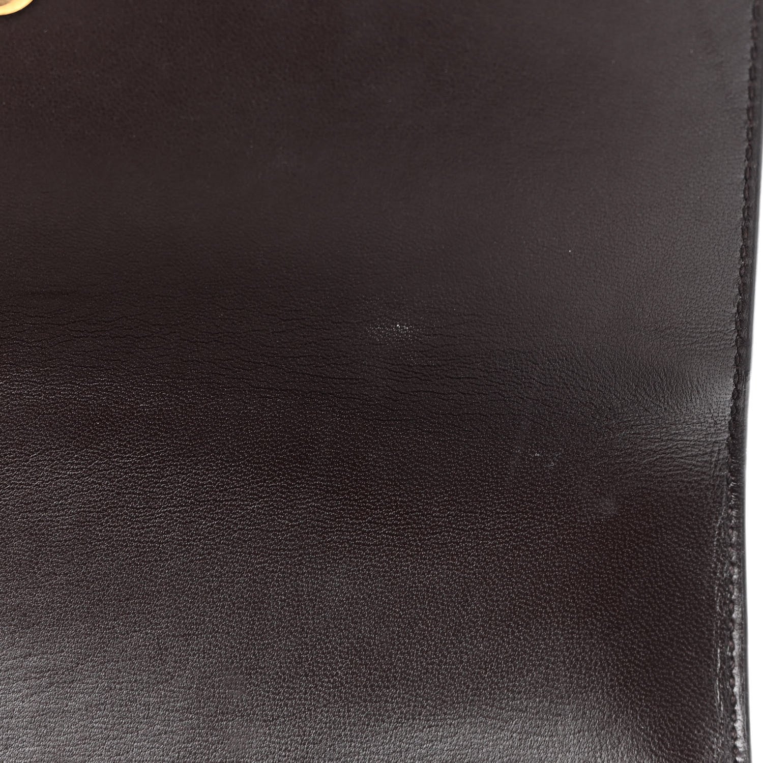 Saint Laurent Calfskin Crocodile Embossed Medium Monogram Sunset Brown 9 of 9