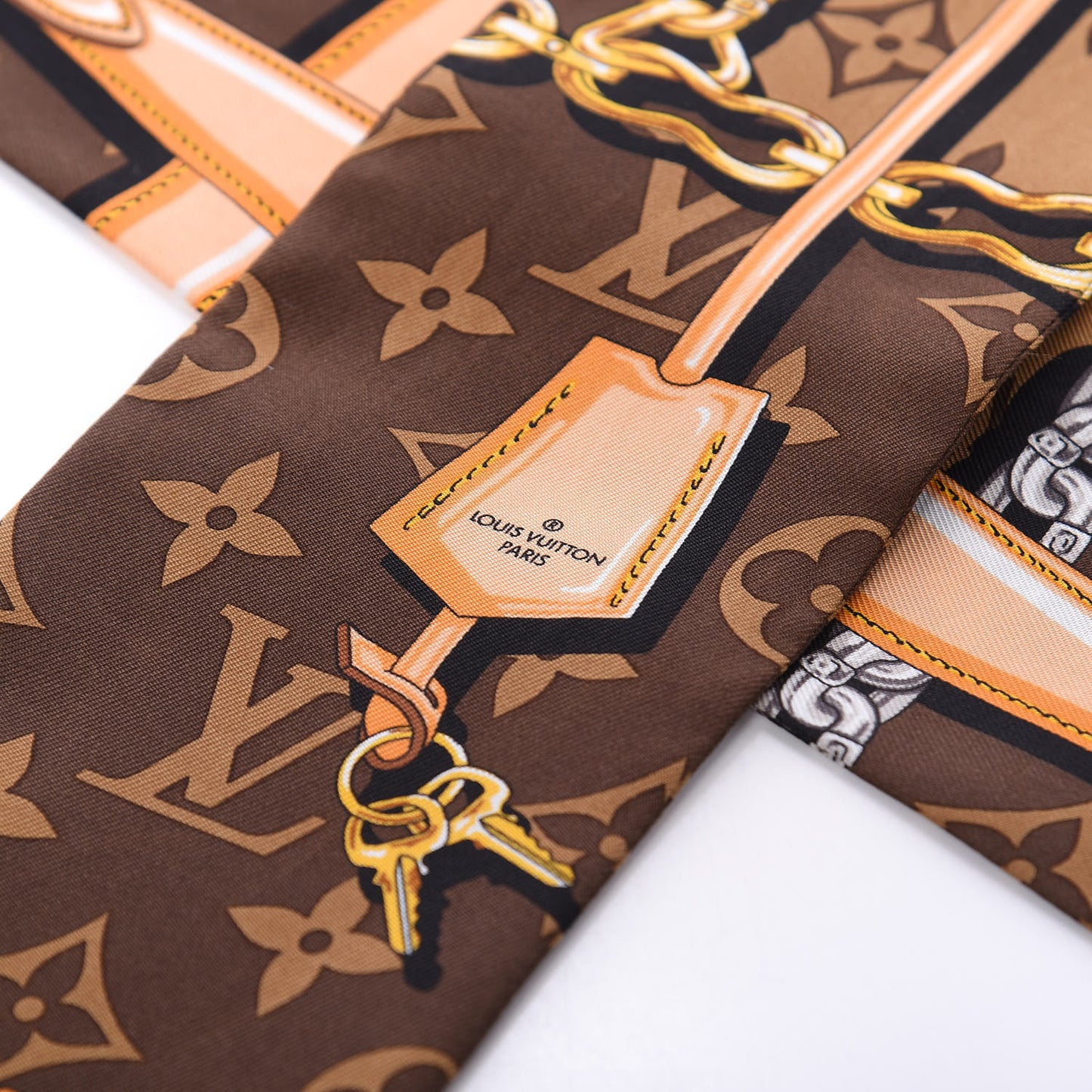 Silk Monogram Confidential Bandeau Brown