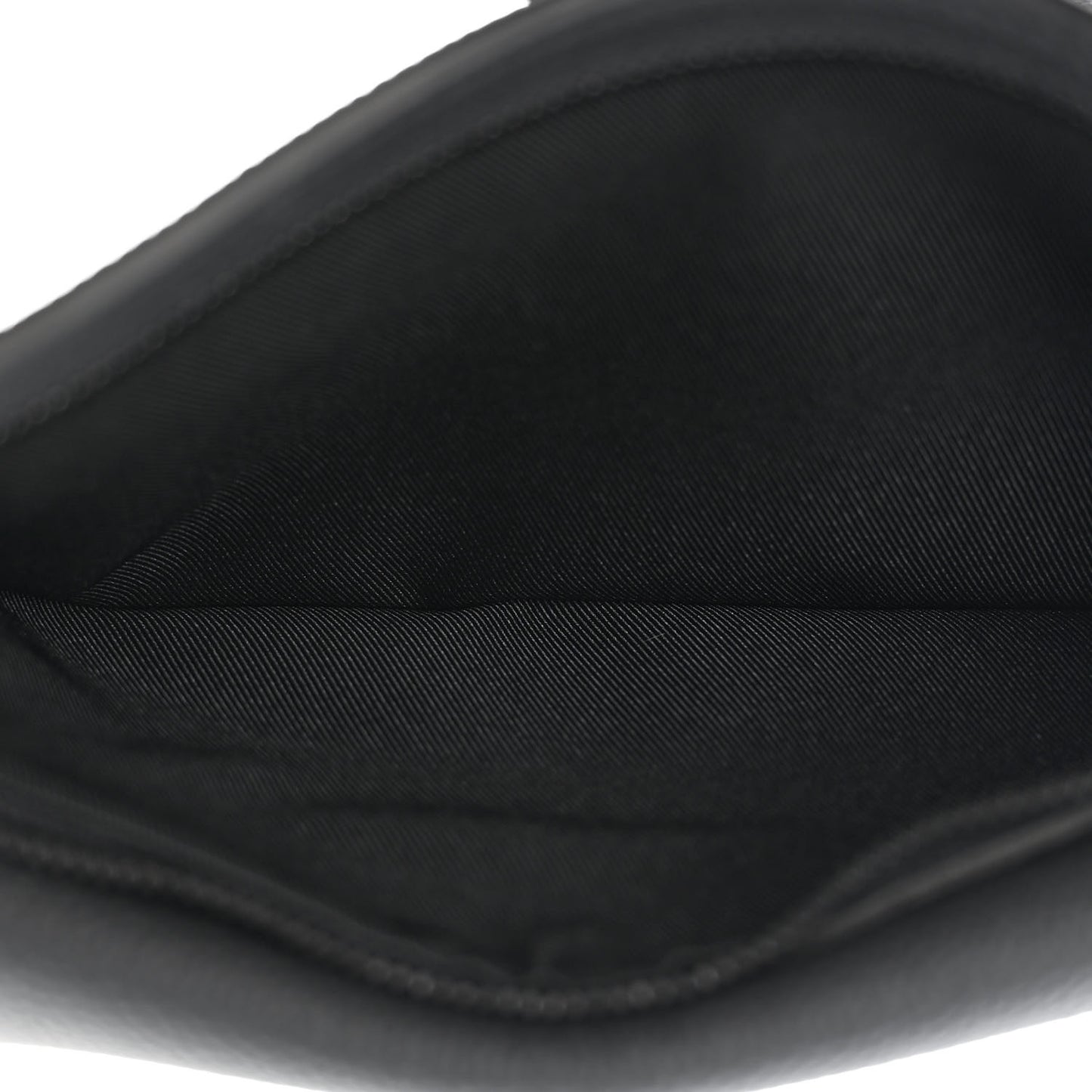 Grained Calfskin Aerogram Takeoff Sling Black