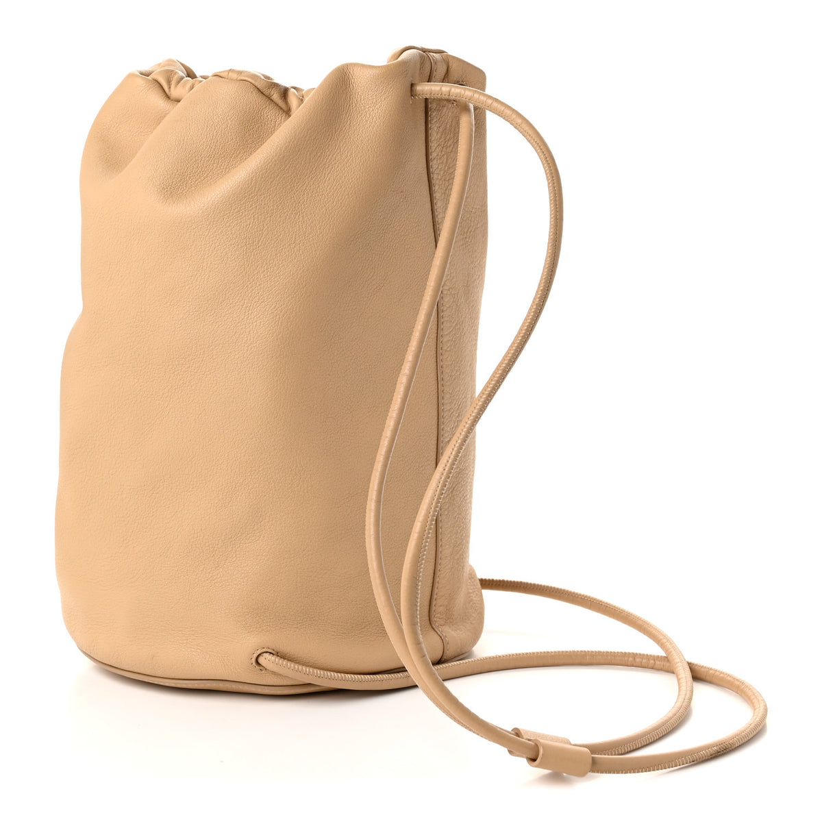 Grained Calfskin Sporty Backpack Beige