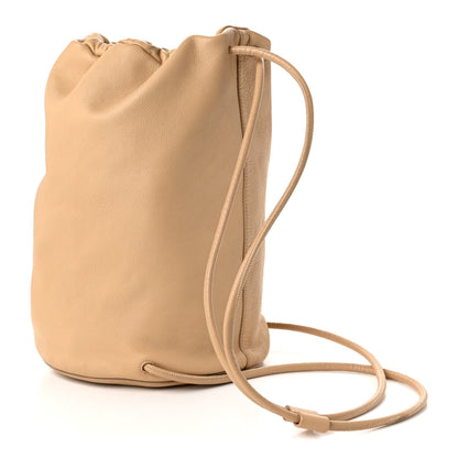 The Row Grained Calfskin Sporty Backpack Beige 3 of 9