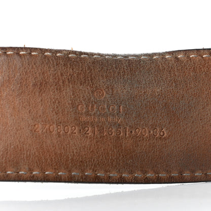 Gucci Calfskin Double G Belt 90 36 Brown 4 of 6
