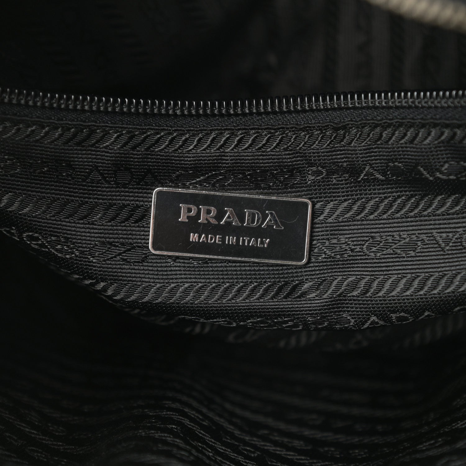 Prada Vitello Drive Perforated Bowling Bag Black 6 of 17