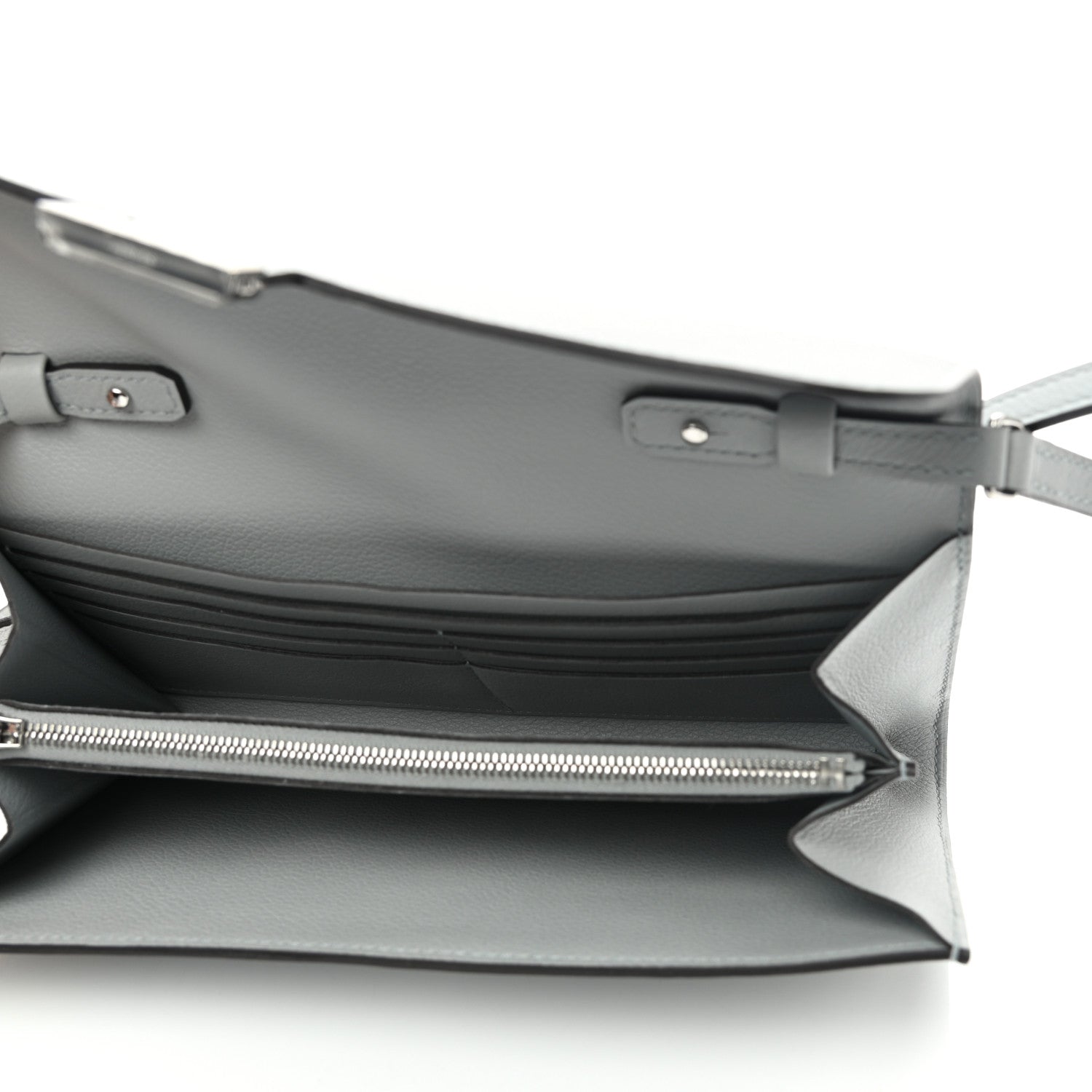 Hermes Evercolor Constance Wallet To Go Bleu Glacier 5 of 8