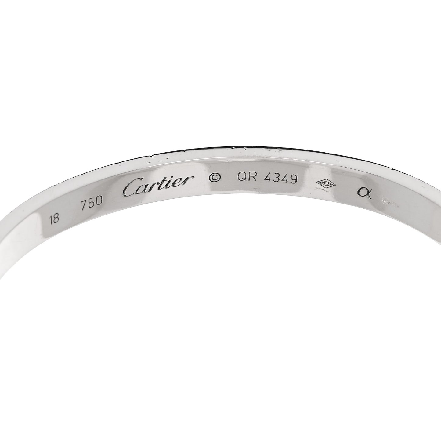 18K White Gold LOVE Bracelet 18