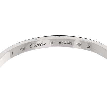Cartier 18K White Gold LOVE Bracelet 18 6 of 9